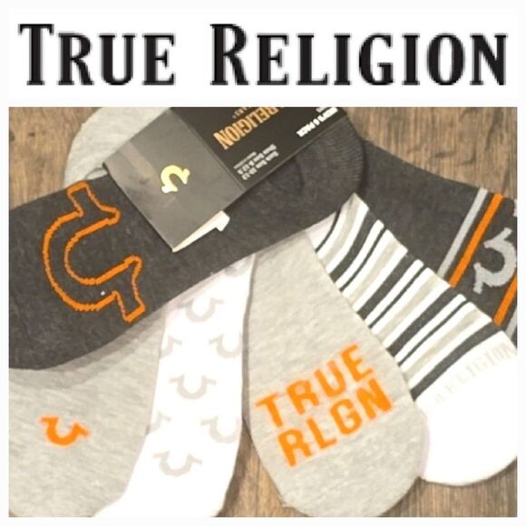 True Religion Horseshoe Logo 6-PK Liners - Picture 2 of 6